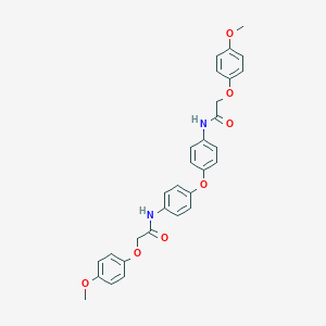 molecular formula C30H28N2O7 B320414 2-(4-methoxyphenoxy)-N-[4-(4-{[(4-methoxyphenoxy)acetyl]amino}phenoxy)phenyl]acetamide 