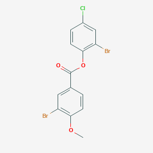 2-Bromo-4-chlorophenyl 3-bromo-4-methoxybenzoate