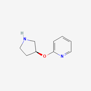 molecular formula C9H12N2O B3204184 (S)-2-(Pyrrolidin-3-yloxy)-pyridine CAS No. 1029805-88-6