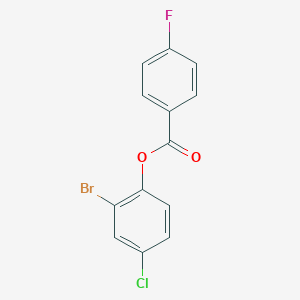 2-Bromo-4-chlorophenyl 4-fluorobenzoate