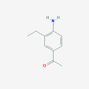 molecular formula C10H13NO B3204223 Ethanone,1-(4-amino-3-ethylphenyl)- CAS No. 103029-24-9