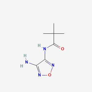 molecular formula C7H12N4O2 B3204227 N-(4-amino-1,2,5-oxadiazol-3-yl)-2,2-dimethylpropanamide CAS No. 1030574-73-2