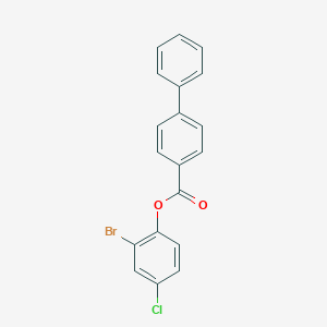 2-Bromo-4-chlorophenyl biphenyl-4-carboxylate