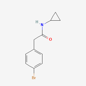molecular formula C11H12BrNO B3204245 2-(4-bromophenyl)-N-cyclopropylacetamide CAS No. 1031747-34-8