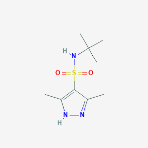 molecular formula C9H17N3O2S B3204249 n-Tert-butyl-3,5-dimethyl-1h-pyrazole-4-sulfonamide CAS No. 1032038-96-2