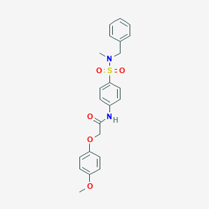 N-(4-{[benzyl(methyl)amino]sulfonyl}phenyl)-2-(4-methoxyphenoxy)acetamide