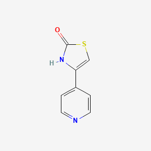 molecular formula C8H6N2OS B3204276 4-(吡啶-4-基)-2,3-二氢-1,3-噻唑-2-酮 CAS No. 103317-30-2