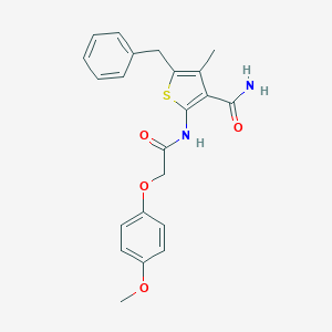 5-Benzyl-2-{[(4-methoxyphenoxy)acetyl]amino}-4-methyl-3-thiophenecarboxamide