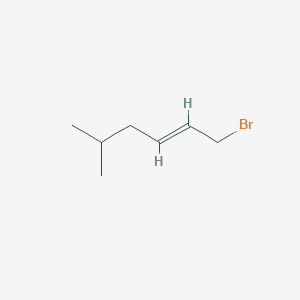 molecular formula C7H13B B3204299 (E)-1-溴-5-甲基-2-己烯 CAS No. 103335-72-4