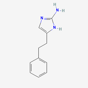 molecular formula C11H13N3 B3204327 5-Phenethyl-1H-imidazol-2-amine CAS No. 1033822-52-4