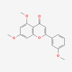 molecular formula C18H16O5 B3204341 5,7,3'-Trimethoxyflavone CAS No. 103430-01-9
