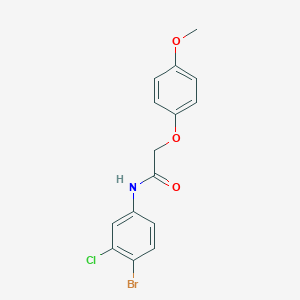 N-(4-bromo-3-chlorophenyl)-2-(4-methoxyphenoxy)acetamide