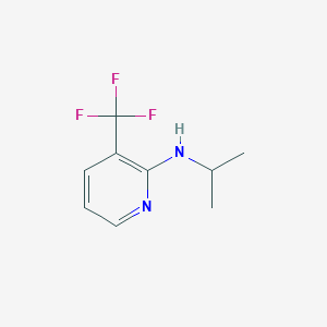 molecular formula C9H11F3N2 B3204448 N-isopropyl-3-(trifluoromethyl)pyridin-2-amine CAS No. 1036526-34-7