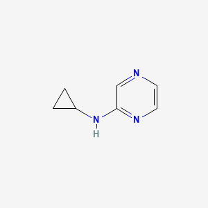 molecular formula C7H9N3 B3204455 Cyclopropyl-pyrazin-2-yl-amine CAS No. 1036579-09-5