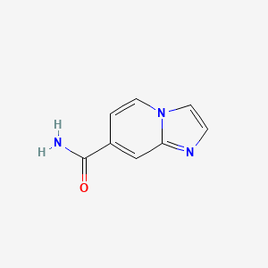 molecular formula C8H7N3O B3204482 咪唑并[1,2-a]吡啶-7-甲酰胺 CAS No. 1036990-69-8