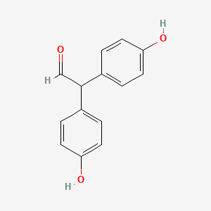 molecular formula C14H12O3 B3204492 2,2-Bis(4-hydroxyphenyl)acetaldehyde CAS No. 103707-82-0