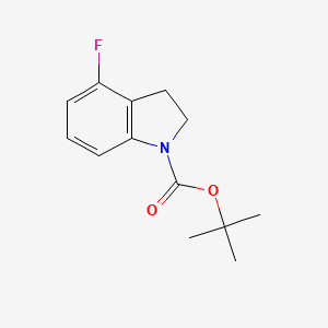 molecular formula C13H16FNO2 B3204497 tert-Butyl 4-fluoroindoline-1-carboxylate CAS No. 1037075-45-8