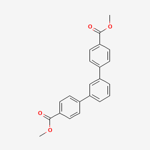 molecular formula C22H18O4 B3204519 [1,1':3',1''-联苯]-4,4''-二甲酸，二甲酯 CAS No. 10374-81-9