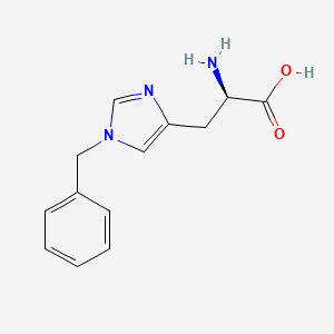 molecular formula C13H15N3O2 B3204532 H-D-His(bzl)-OH CAS No. 103772-40-3