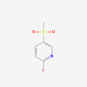 molecular formula C6H6FNO2S B3204538 Pyridine, 2-fluoro-5-(methylsulfonyl)- CAS No. 1037764-85-4
