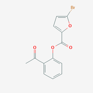 molecular formula C13H9BrO4 B320457 2-Acetylphenyl 5-bromo-2-furoate 