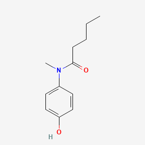 molecular formula C12H17NO2 B3204572 N-(4-hydroxyphenyl)-N-methylpentanamide CAS No. 1038216-75-9