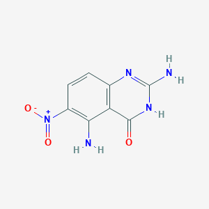 molecular formula C8H7N5O3 B3204588 2,5-diamino-6-nitroquinazolin-4(3H)-one CAS No. 103884-20-4