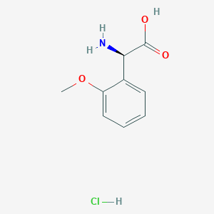 molecular formula C9H12ClNO3 B3204589 (R)-2-Amino-2-(2-methoxyphenyl)acetic acid hcl CAS No. 103889-79-8