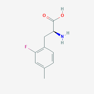 molecular formula C10H12FNO2 B3204597 (2S)-2-amino-3-(2-fluoro-4-methylphenyl)propanoic acid CAS No. 1039031-55-4
