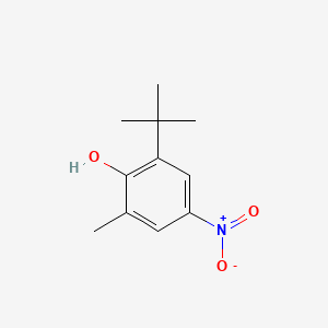 molecular formula C11H15NO3 B3204622 2-Tert-butyl-4-nitro-6-methylphenol CAS No. 10396-84-6