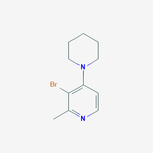 3-Bromo-2-methyl-4-(piperidin-1-yl)pyridine
