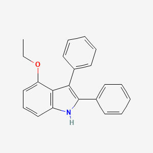 molecular formula C22H19NO B3204643 4-Ethoxy-2,3-diphenyl-1H-indole CAS No. 103973-37-1