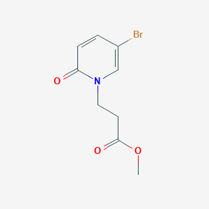 molecular formula C9H10BrNO3 B3204649 Methyl 3-(5-bromo-2-oxo-1,2-dihydropyridin-1-yl)propanoate CAS No. 1039804-83-5