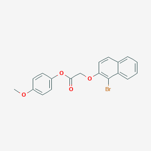 4-Methoxyphenyl [(1-bromo-2-naphthyl)oxy]acetate