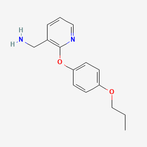 [2-(4-Propoxyphenoxy)pyridin-3-yl]methanamine