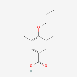 molecular formula C12H16O3 B3204673 3,5-Dimethyl-4-propoxybenzoic acid CAS No. 1039885-39-6