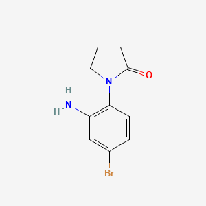 molecular formula C10H11BrN2O B3204677 1-(2-Amino-4-bromophenyl)pyrrolidin-2-one CAS No. 1039916-25-0