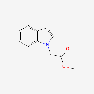 molecular formula C12H13NO2 B3204685 Methyl 2-(2-methyl-1H-indol-1-yl)acetate CAS No. 1039982-77-8
