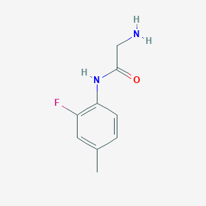 molecular formula C9H11FN2O B3204695 2-氨基-N-(2-氟-4-甲苯基)乙酰胺 CAS No. 1040021-64-4