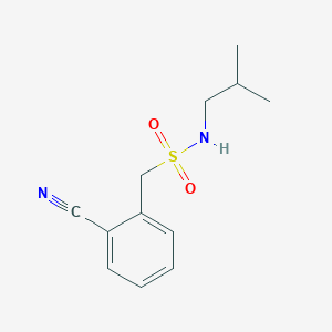 molecular formula C12H16N2O2S B3204700 1-(2-cyanophenyl)-N-(2-methylpropyl)methanesulfonamide CAS No. 1040025-41-9