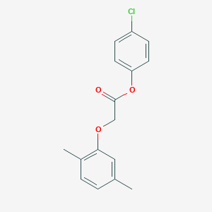 molecular formula C16H15ClO3 B320471 4-Chlorophenyl (2,5-dimethylphenoxy)acetate 