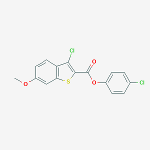 4-Chlorophenyl 3-chloro-6-methoxy-1-benzothiophene-2-carboxylate