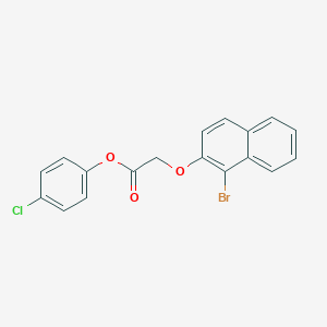 4-Chlorophenyl [(1-bromo-2-naphthyl)oxy]acetate