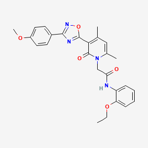 N-(2-ethoxyphenyl)-2-{3-[3-(4-methoxyphenyl)-1,2,4-oxadiazol-5-yl]-4,6-dimethyl-2-oxo-1,2-dihydropyridin-1-yl}acetamide