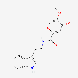 N-(2-(1H-indol-3-yl)ethyl)-5-methoxy-4-oxo-4H-pyran-2-carboxamide