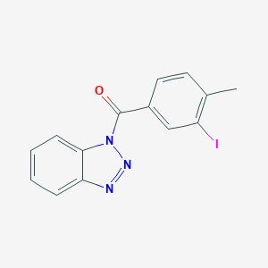 molecular formula C14H10IN3O B320507 1-(3-iodo-4-methylbenzoyl)-1H-1,2,3-benzotriazole 