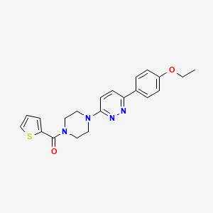 molecular formula C21H22N4O2S B3205078 (4-(6-(4-Ethoxyphenyl)pyridazin-3-yl)piperazin-1-yl)(thiophen-2-yl)methanone CAS No. 1040639-82-4