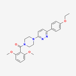 molecular formula C25H28N4O4 B3205089 (2,6-Dimethoxyphenyl)(4-(6-(4-ethoxyphenyl)pyridazin-3-yl)piperazin-1-yl)methanone CAS No. 1040639-98-2