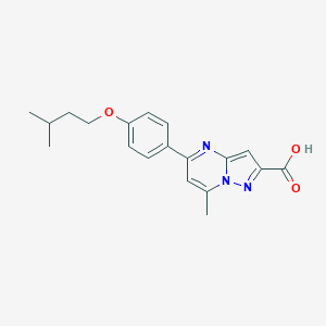 7-Methyl-5-[4-(3-methylbutoxy)phenyl]pyrazolo[1,5-a]pyrimidine-2-carboxylic acid