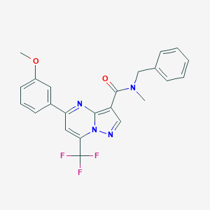 N-benzyl-5-(3-methoxyphenyl)-N-methyl-7-(trifluoromethyl)pyrazolo[1,5-a]pyrimidine-3-carboxamide